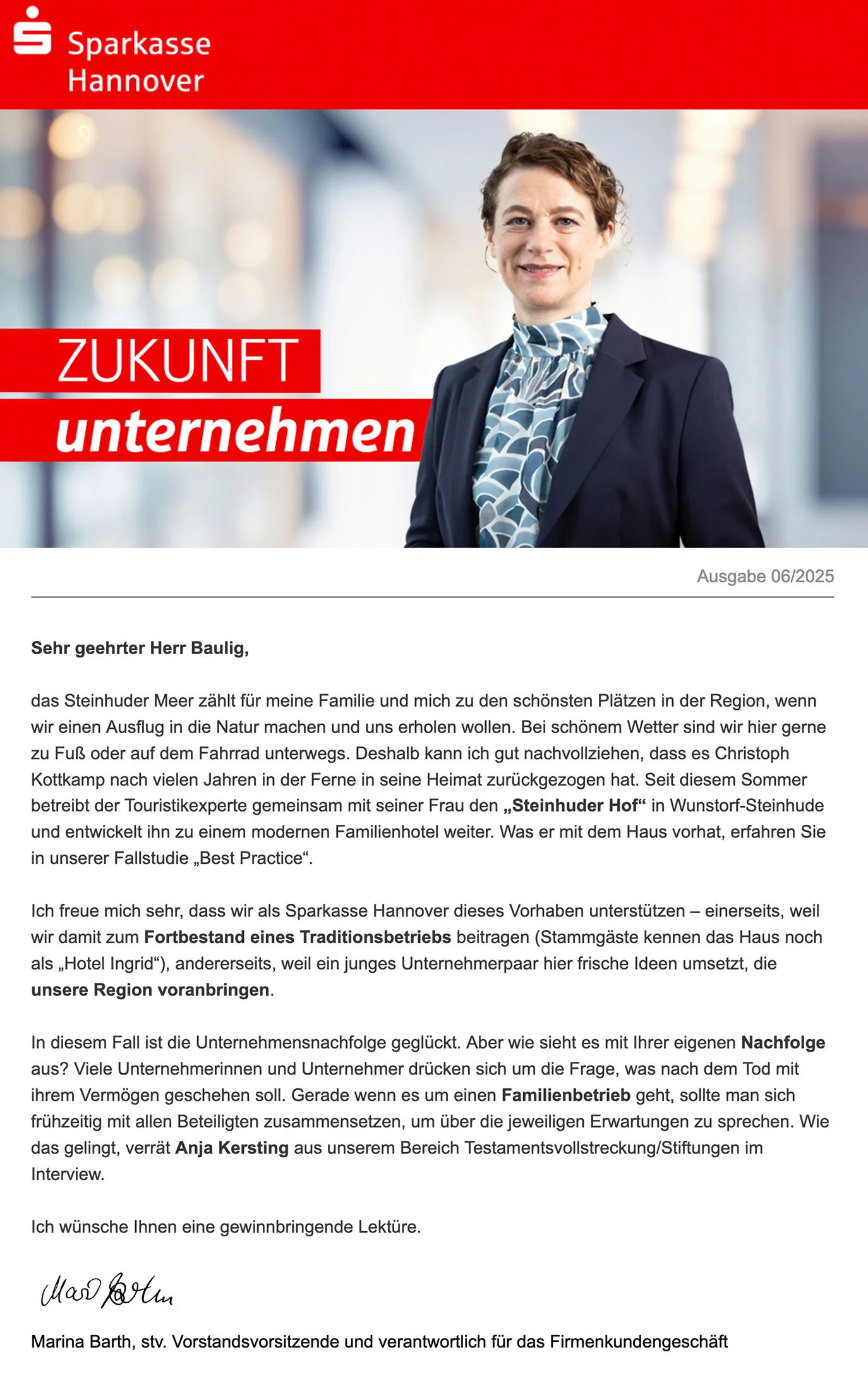 cover newsletter sparkasse